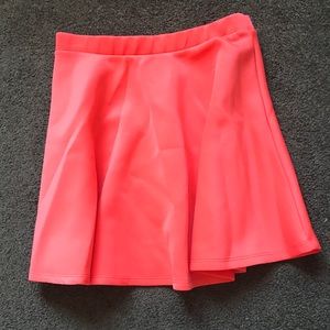 Peach circle skirt